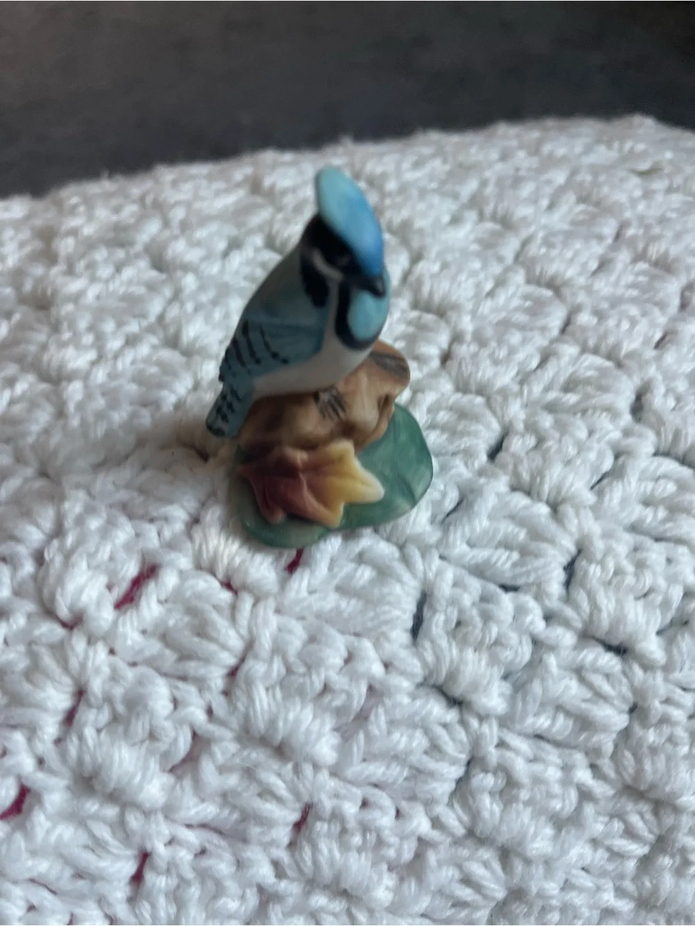 Three little Birds Hand-Painted porcelain Bird Figurine Set -